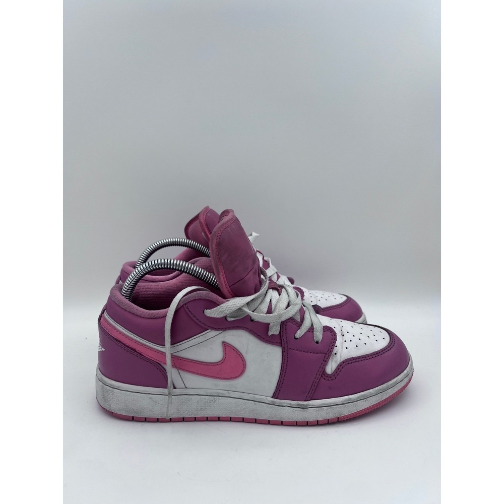 Nike Air Jordan 1 Low GS Desert Berry White Pink 553560-616 Mens 5.5 Womens 7Y